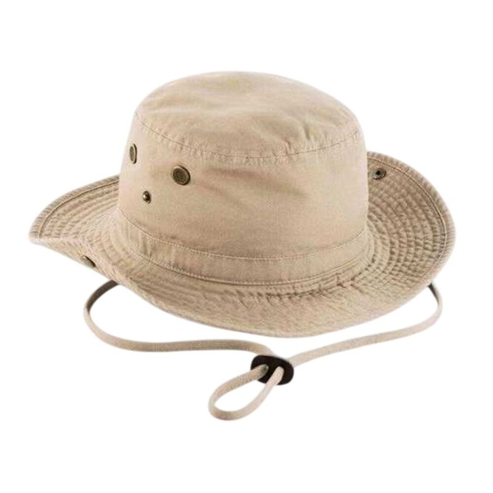 Beechfield Unisex Adult Outback Canvas Sun Hat / Pebble